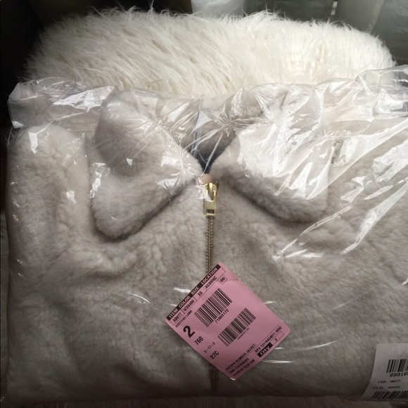 JCREW FLEECE BOMBER JACKET Sz Small NWT - Picture 9 of 9